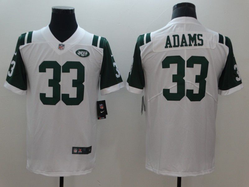 Men New York Jets #33 Adams White Nike Vapor Untouchable Limited NFL Jerseys->chicago bears->NFL Jersey